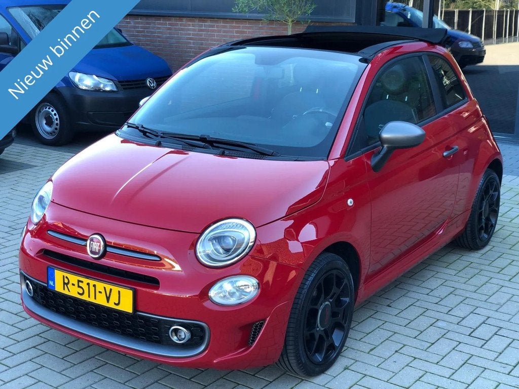 Fiat 500 C 1.2 S automaat NIEUWSTAAT XENON LED CRUISE LEER P, Auto's, Fiat, 4 cilinders, Leder, Bedrijf, 915 kg