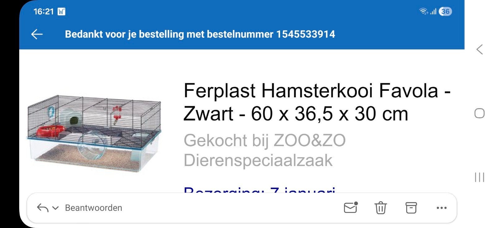 Ferplast Hamsterkooi met veel extra's, Kooi, Gebruikt, Minder dan 75 cm, Hamster