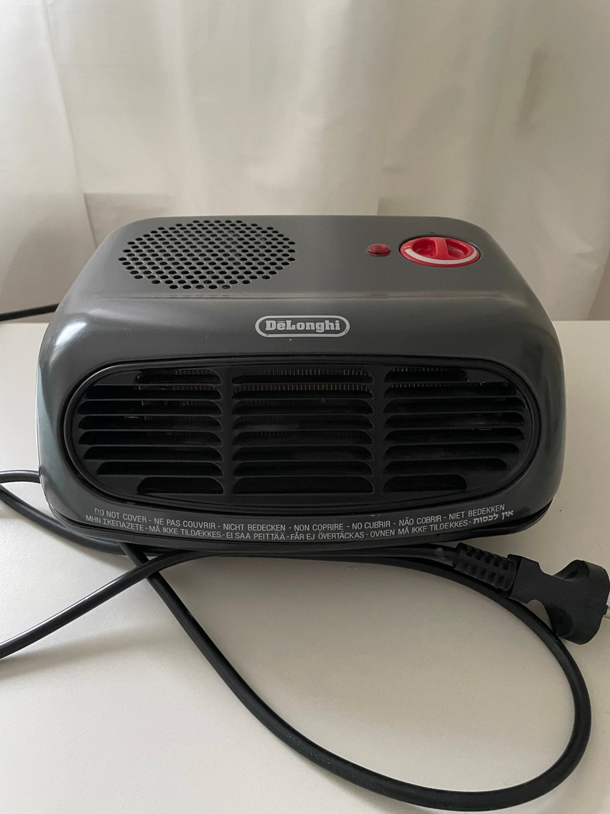Voor koude dagen:DeLonghi HTM02 ventilator kacheltje 2000W, Doe-het-zelf en Verbouw, Ophalen, Gebruikt, Minder dan 30 cm, Kachel