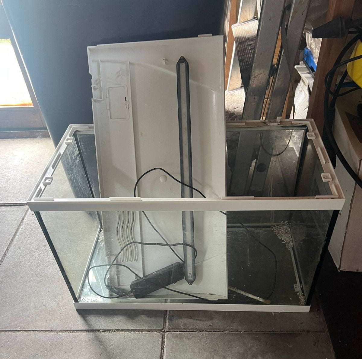 HS Aqua Aquarium Platy 70 LED | 70L | 59 x 31 x 39 CM Wit, Ophalen, Gebruikt, Leeg aquarium, HS Aqua