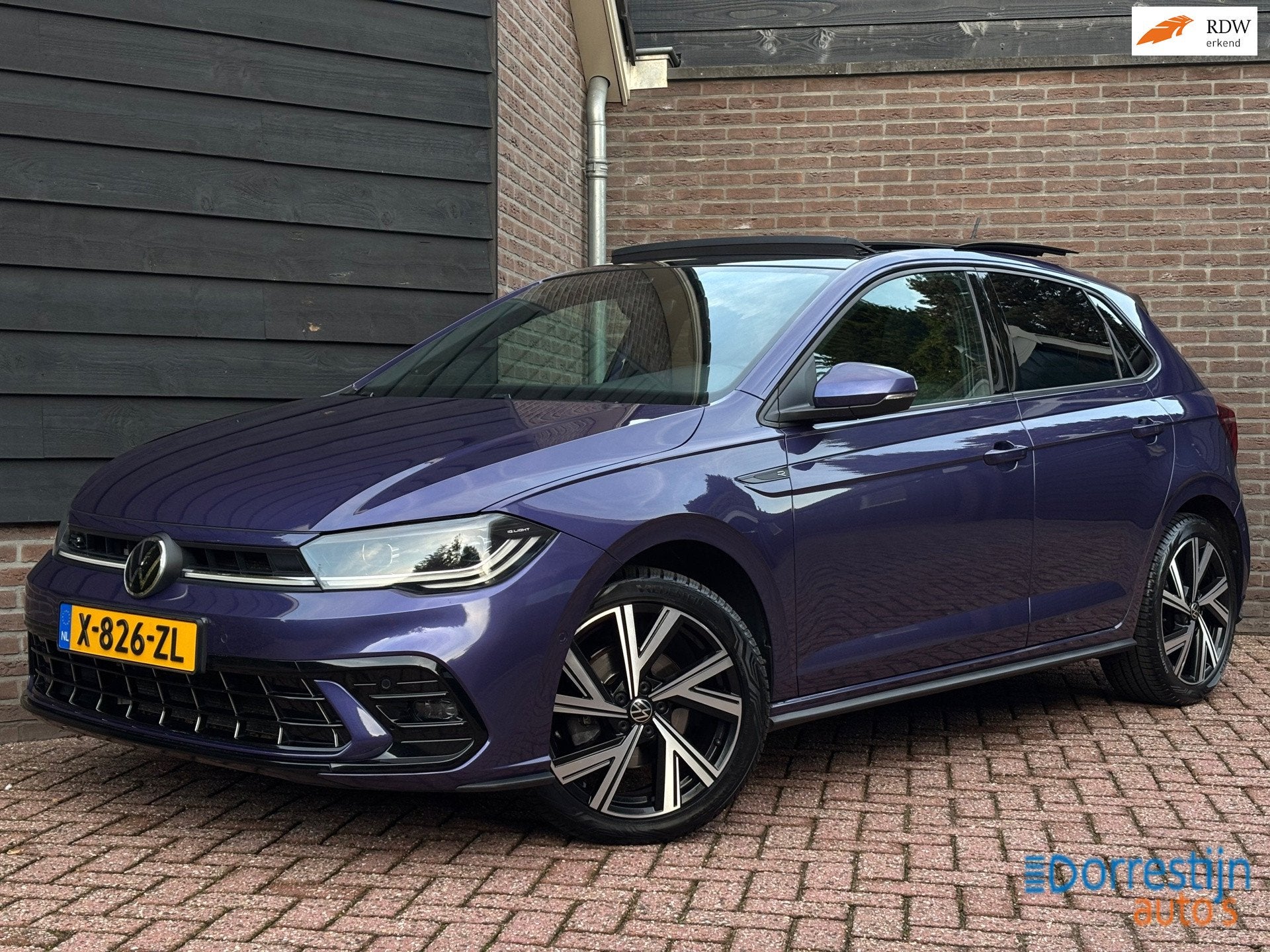 Volkswagen Polo 1.0 TSI R-Line Business | Automaat | Pano |, Auto's, Stof, Gebruikt, Overige kleuren, 49 €/maand