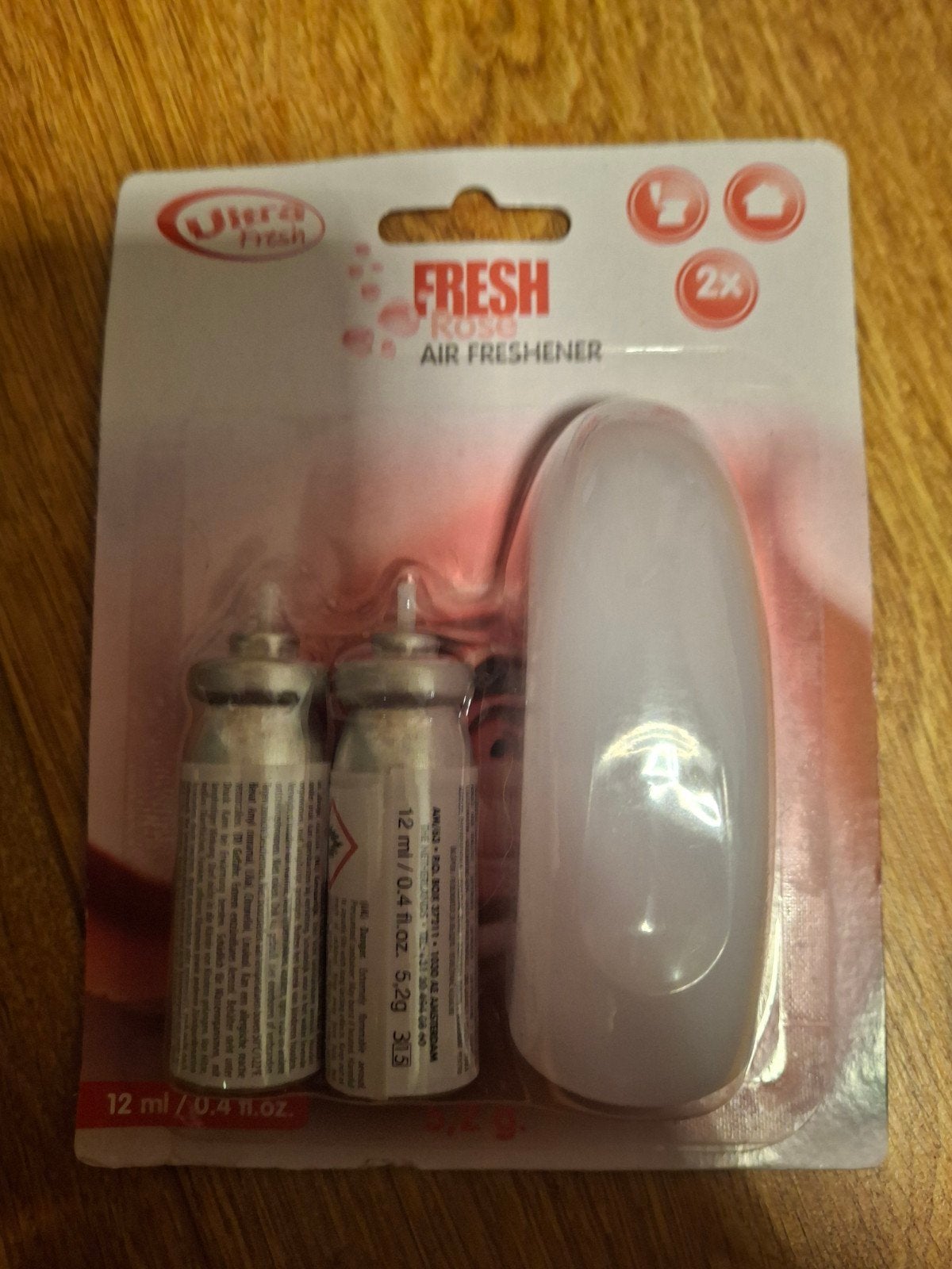 Ultra Fresh Rose Luchtverfrisser met Navulling, Ophalen of Verzenden, Nieuw