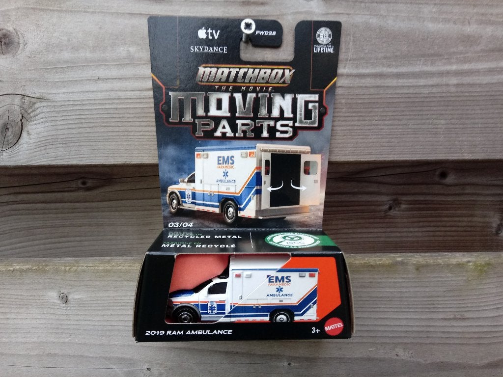 Dodge Ram Ambulance '19 Matchbox, Ophalen, Nieuw, Auto