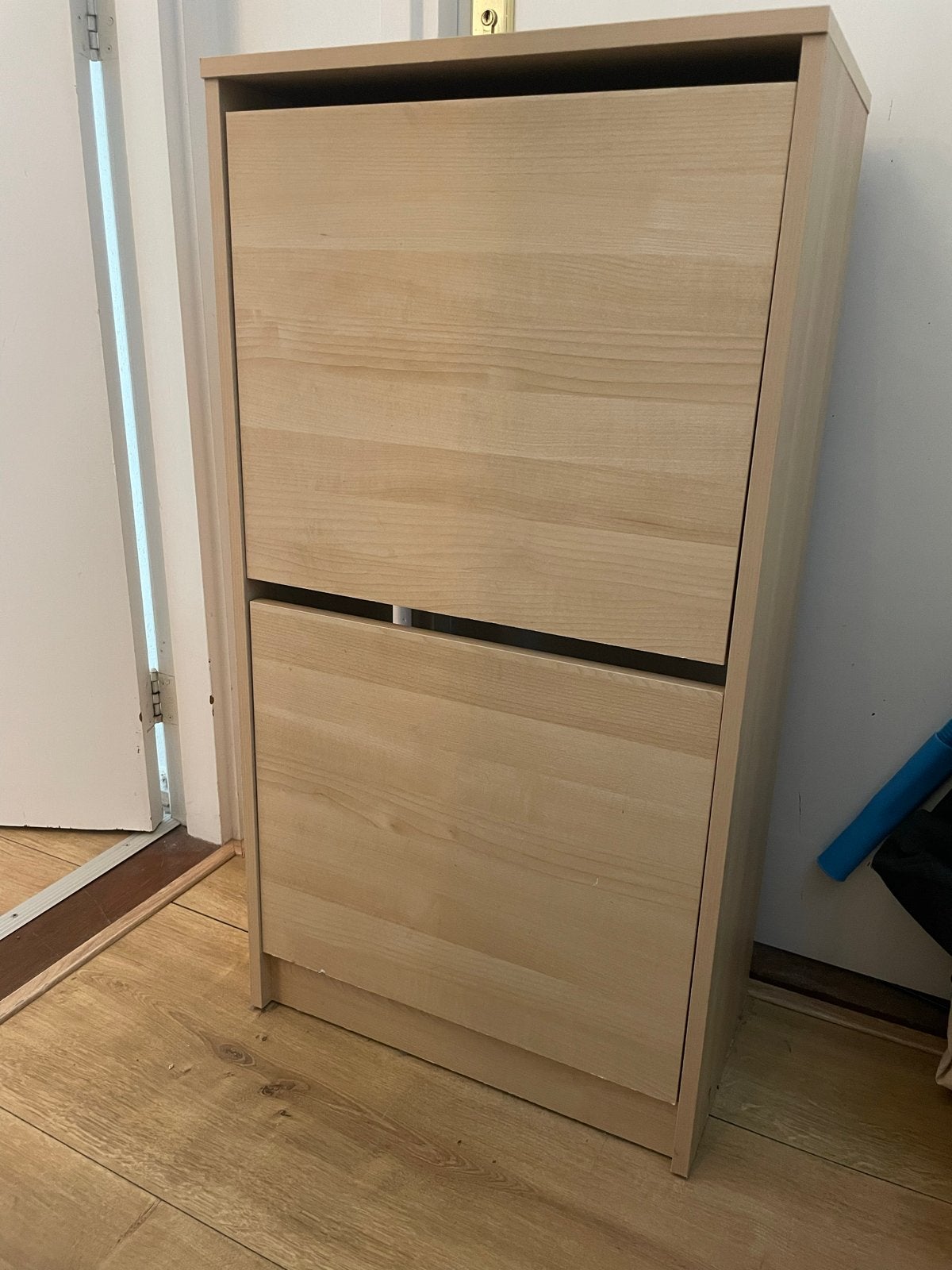 Schoenenkastje met 2 vakken - licht hout, Huis en Inrichting, Ophalen, Gebruikt