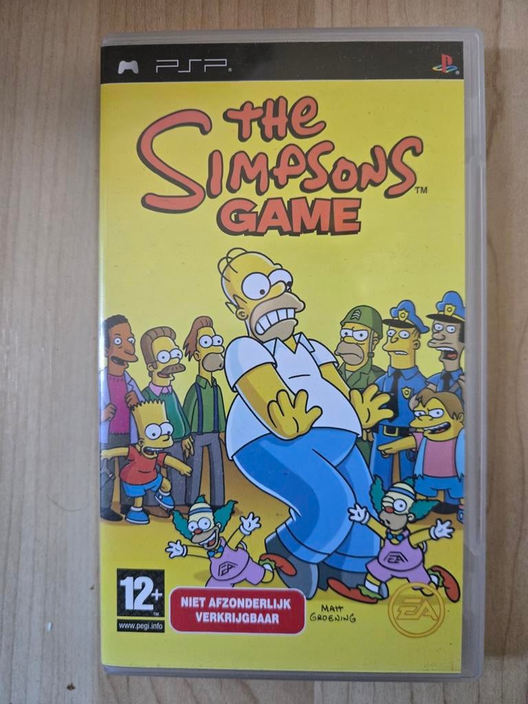 Psp the simpsons game en de mind quiz te koop, 1 speler, Ophalen, Zo goed als nieuw