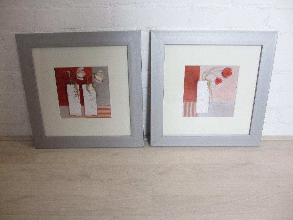 Twee schilderijtjes van klaprozen, Ophalen