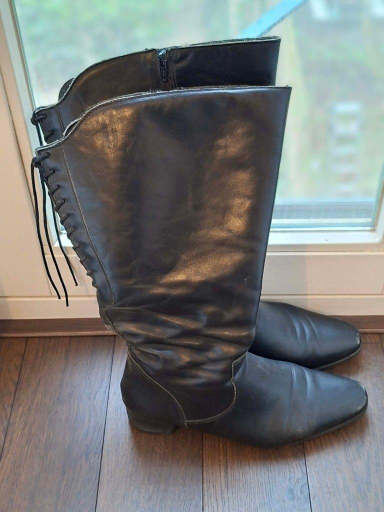 Te koop: leren laarzen JJ Footwear extra wijde schacht, Kleding | Dames, Schoenen, Hoge laarzen, JJ Footwear, Zwart, Ophalen of Verzenden
