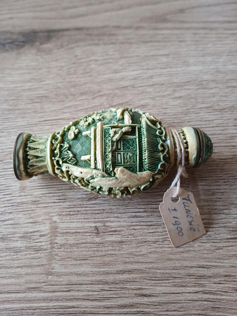 Tunesië, odeur flesje uit Been, rond 1900, Ophalen of Verzenden