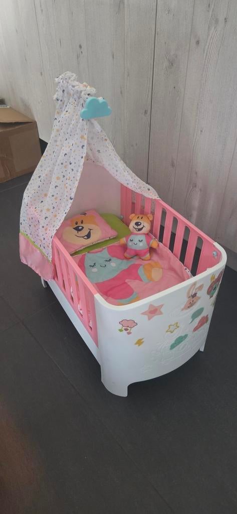 Babyborn babybed met geluid - Zeer goede staat, Kinderen en Baby's, Speelgoed | Babyspeelgoed, Ophalen of Verzenden, Zo goed als nieuw