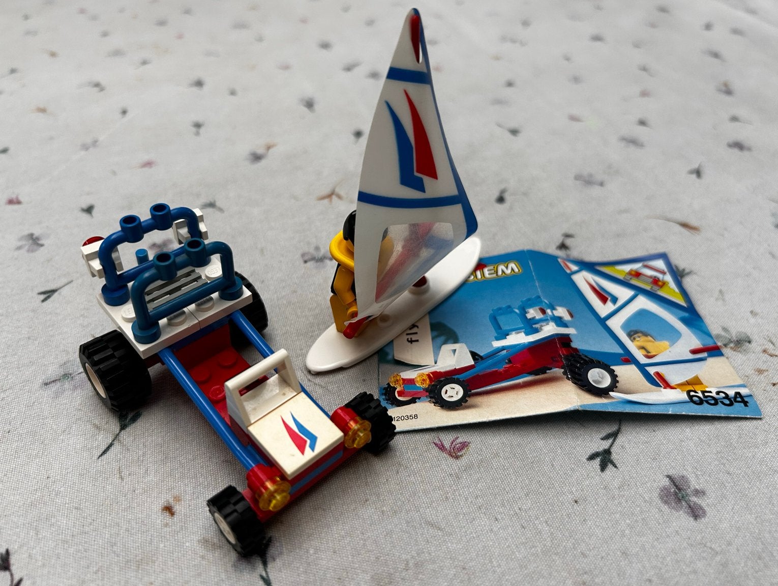 Lego System 6534 Beach Buggy met Windsurfer, Gebruikt, Overige thema's, Lego, Ophalen of Verzenden