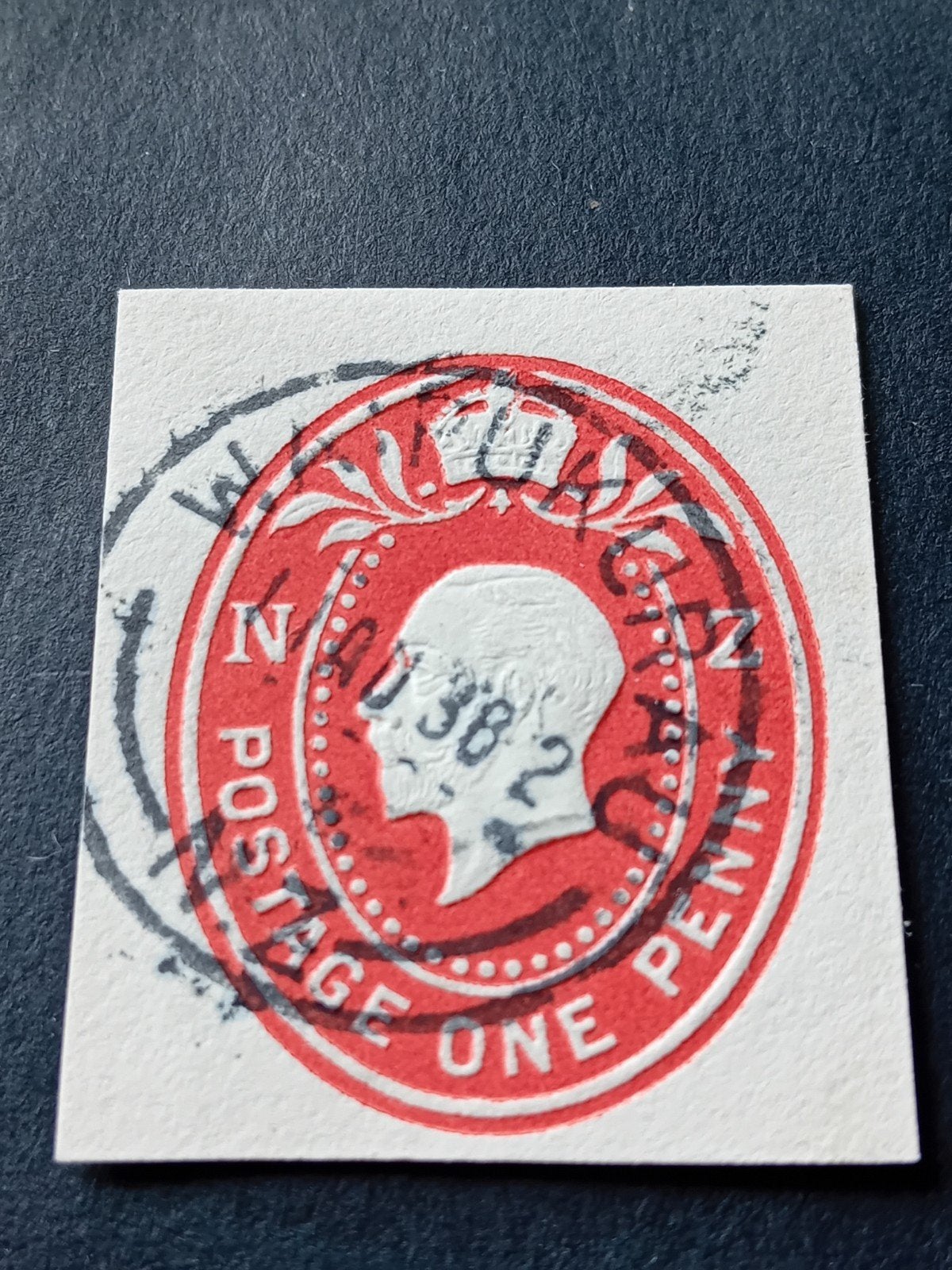 Victoria Penny Red postzegel, gestempeld, Postzegels en Munten, Postzegels | Europa | UK, Ophalen of Verzenden