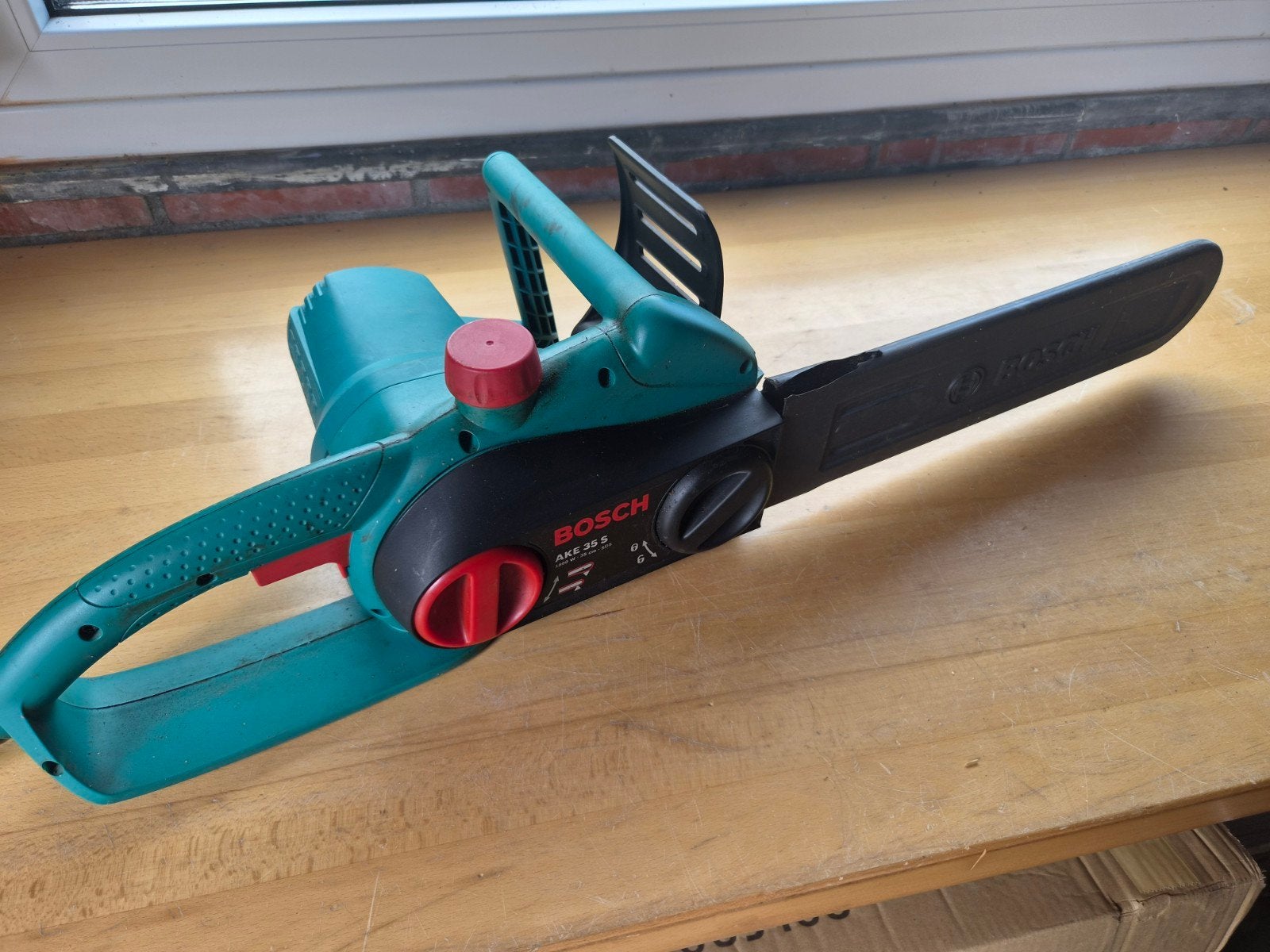 Bosch AKE 35 S elektrische kettingzaag, Doe-het-zelf en Verbouw, Gereedschap | Zaagmachines, Gebruikt, 70 mm of meer, Kettingzaag