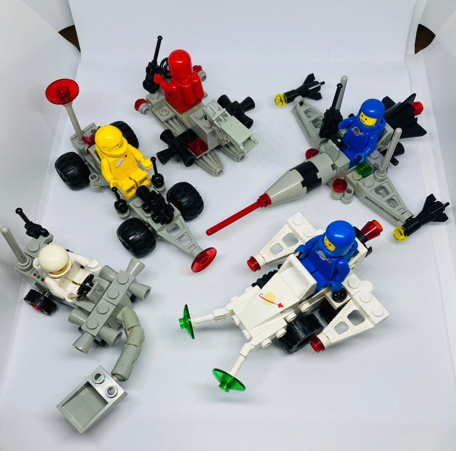 Lego Space-sets: 6821, 6822, 6824, 6827, Gebruikt, Inclusief instructies, Lego, Ophalen of Verzenden