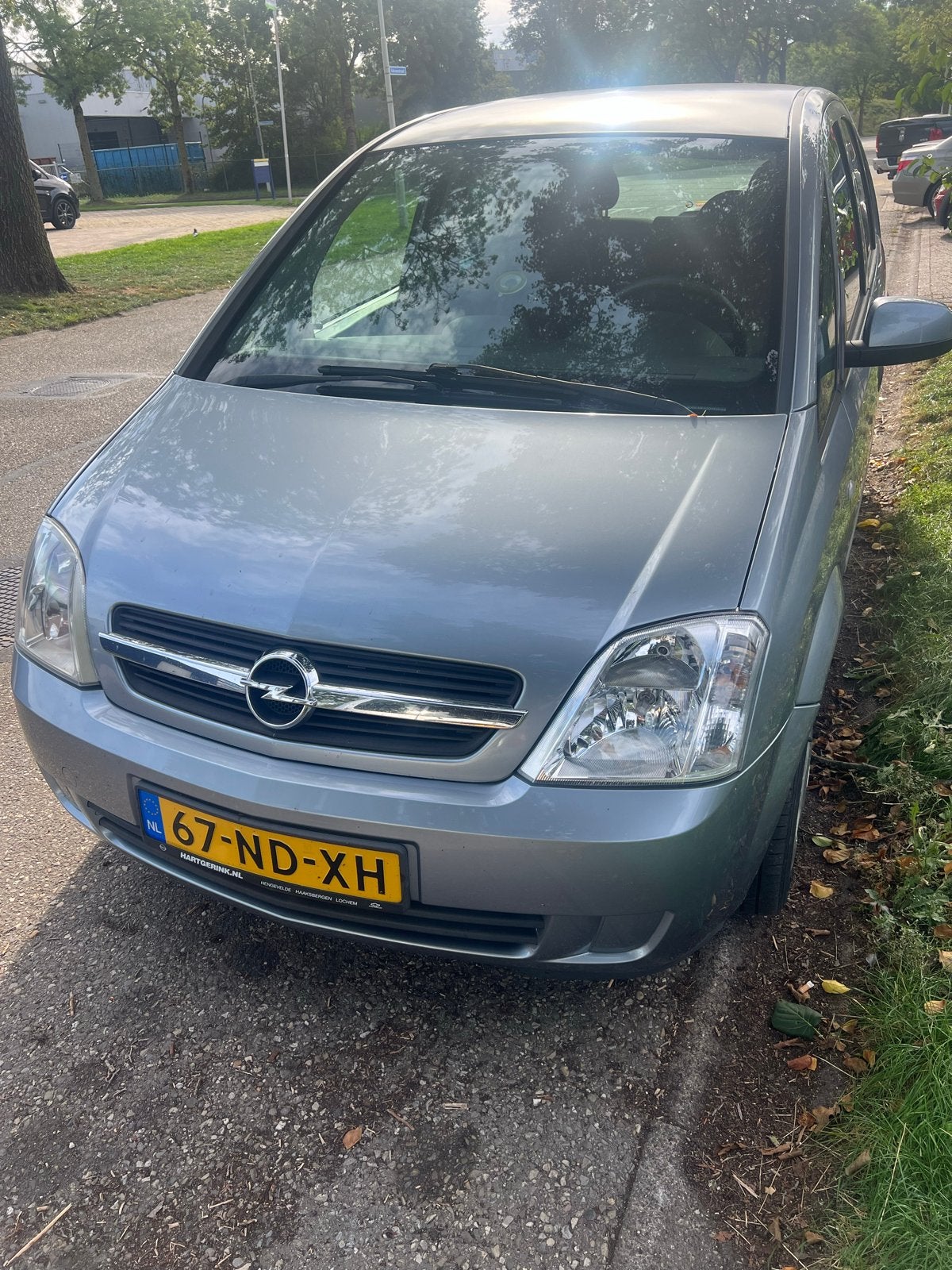 Opel Meriva 1.6 8V 2003 Grijs, Auto's, 4 cilinders, Origineel Nederlands, Handgeschakeld, Meriva