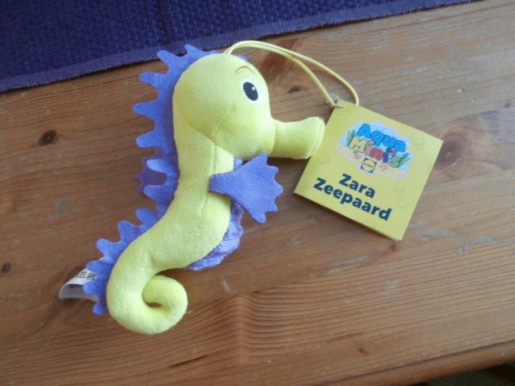 supermarktactie Zara het zeepaard Aqua Minis Lidl knuffel, Lidl, Ophalen of Verzenden