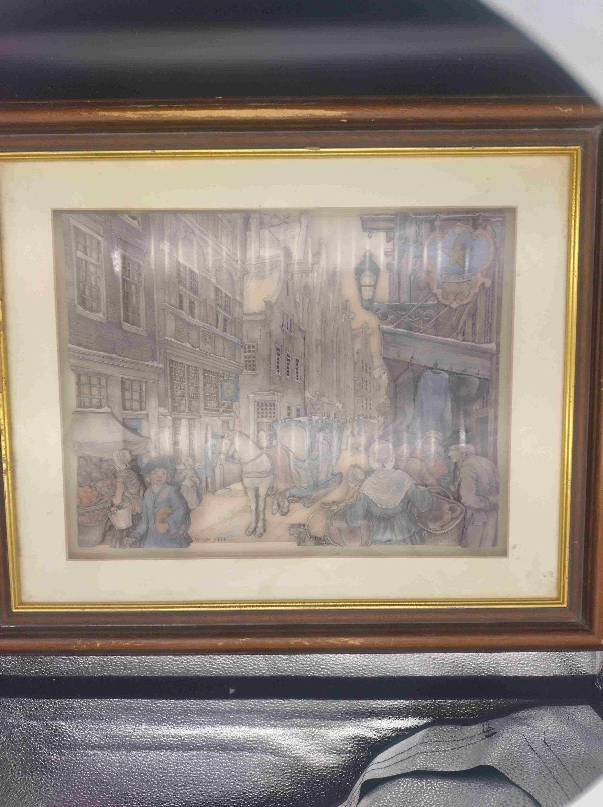 Unieke 3D Papierkunst Anton Pieck -Oud-Hollandse Straatscène, Ophalen of Verzenden