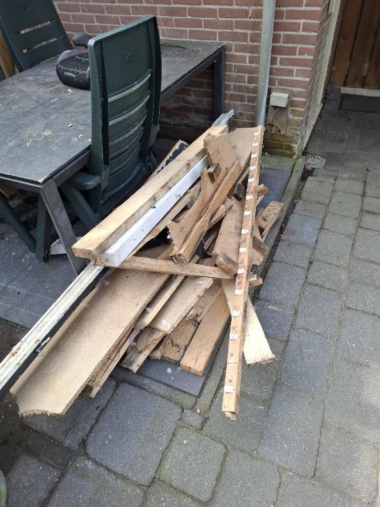 Afval hout, Tuin en Terras, Minder dan 3 m³, Ophalen, Overige houtsoorten