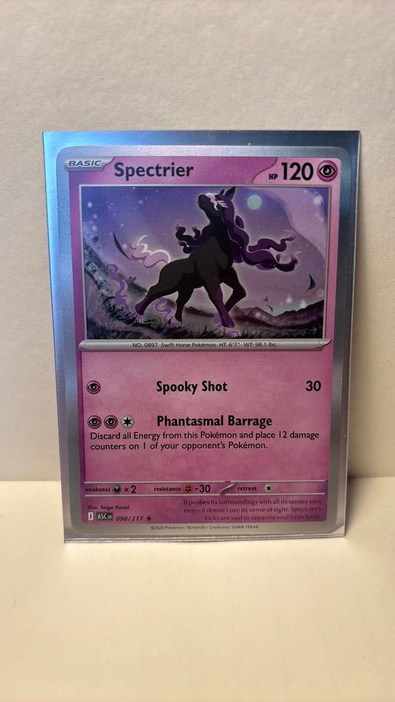 Spectrier 098/217 Ascended Heroes holo pokemon kaart, Ophalen of Verzenden, Nieuw, Boosterbox