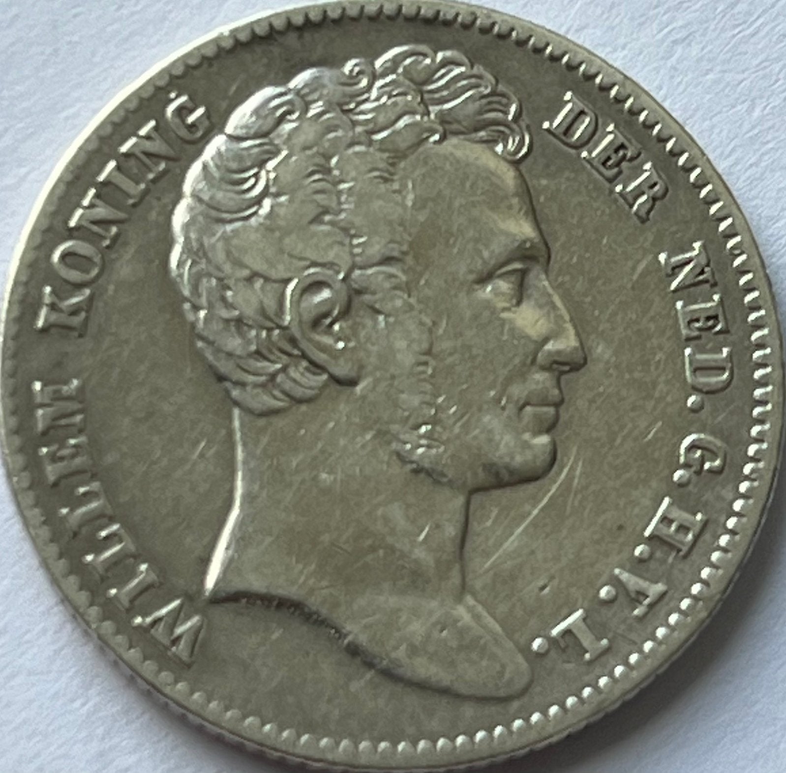 Schaarse halve gulden Nederlands-Indië 1827, ½ gulden, Zilver, Ophalen of Verzenden, Koningin Wilhelmina