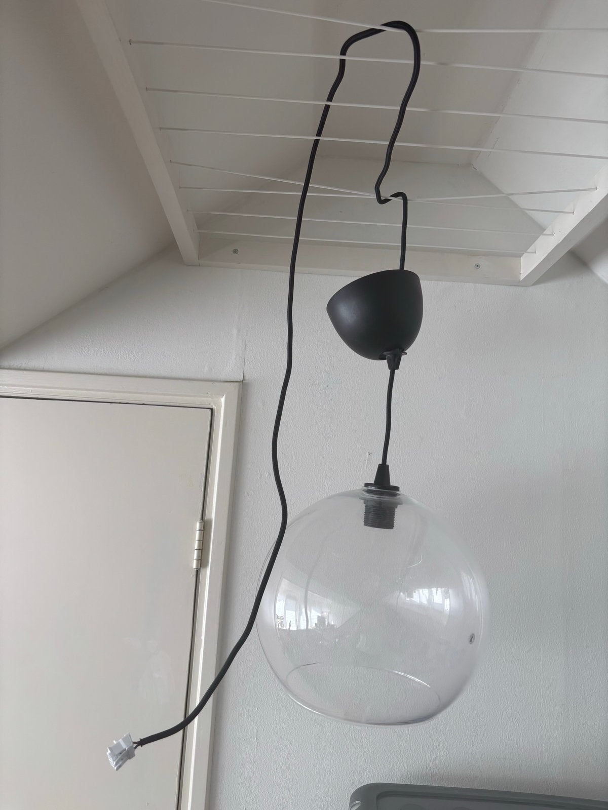 IKEA JAKOBSBYN / JÄLLBY Hanglamp - Helder Glas, Verzenden, Zo goed als nieuw, E27 (groot)