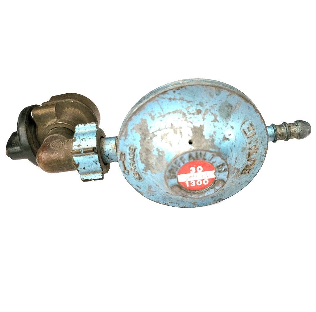 vintage verzamelobject gasdrukregelaar voor butaangasflessen, Ophalen of Verzenden, Gebruikt