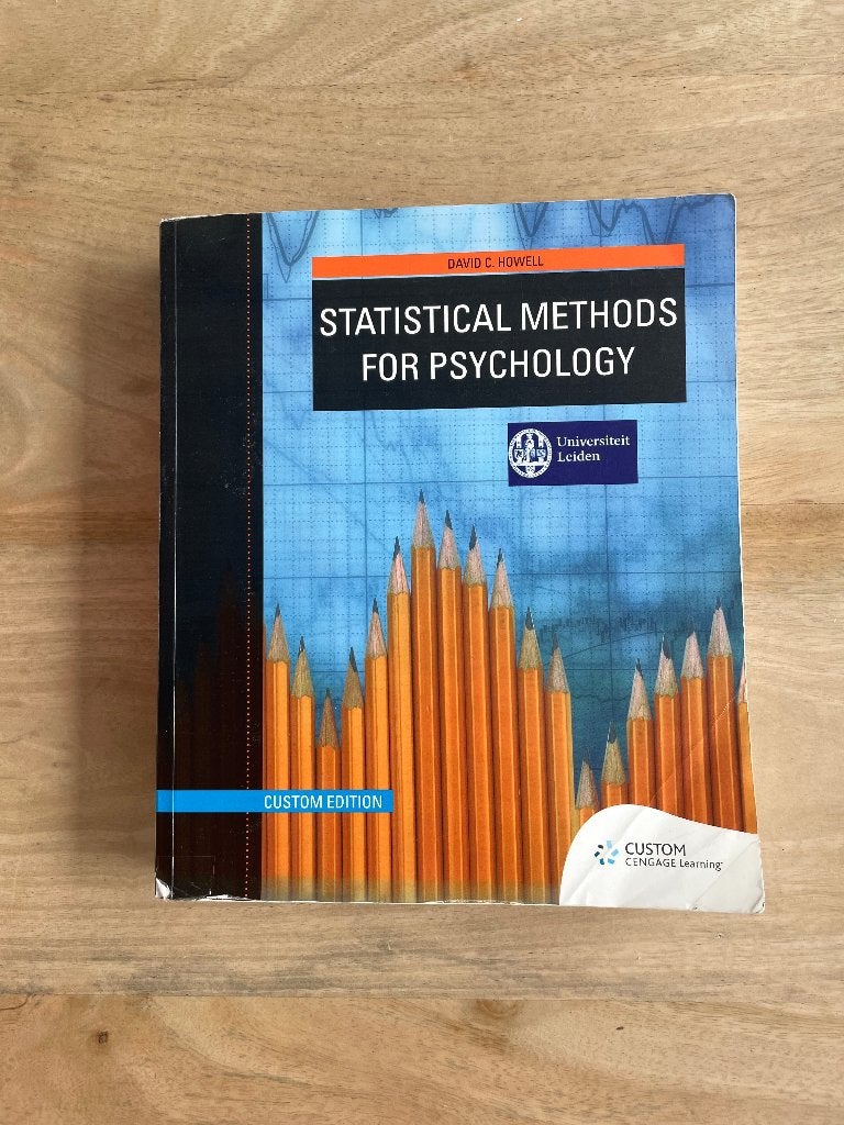 Statistical Methods for Psychology - Custom Edition, Gelezen, Ophalen of Verzenden, WO, Gamma