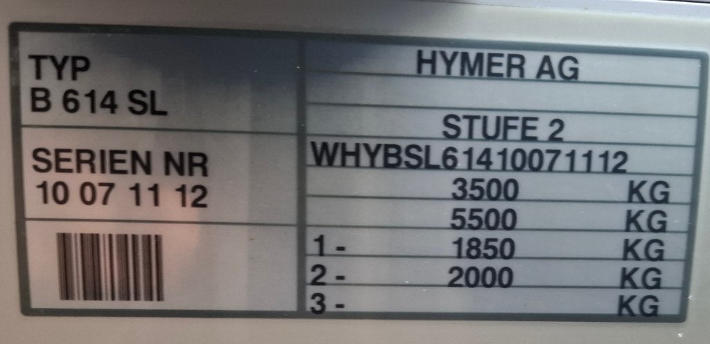 Foto 9 van Hymer B 614 SL Integraal camper