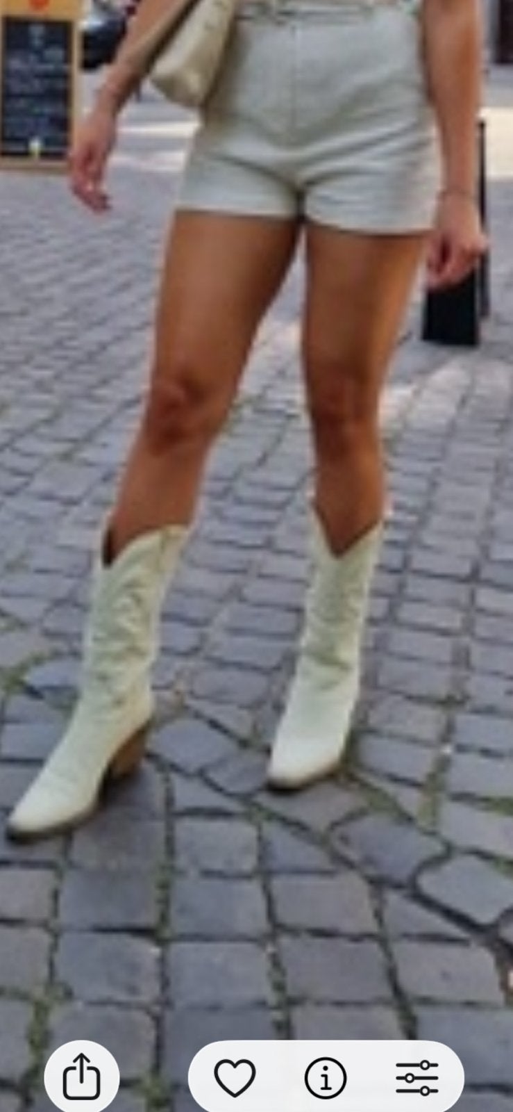 Laarzen cowboylaarzen, Ophalen of Verzenden, Zo goed als nieuw, Wit, Hoge laarzen