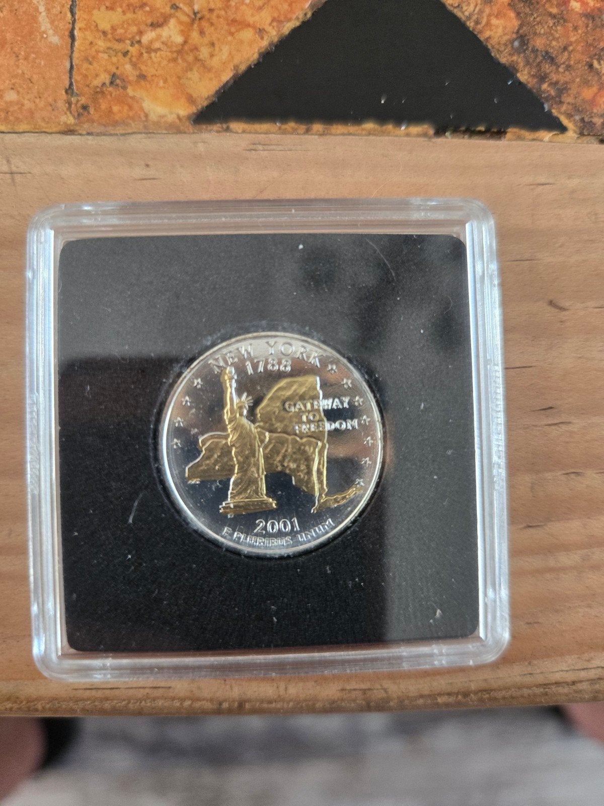 Amerikaanse Quarter Dollar munten - New York 2001, Ophalen of Verzenden, Noord-Amerika, Setje