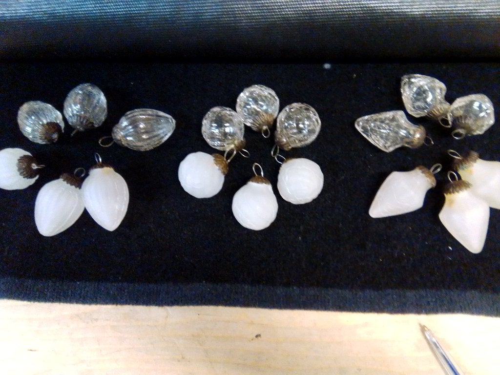 18brocante glazen kerstboom hangers, Ophalen of Verzenden, Zo goed als nieuw