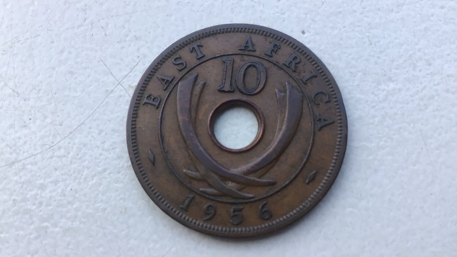 East Africa 10 cent 1956., Ophalen of Verzenden