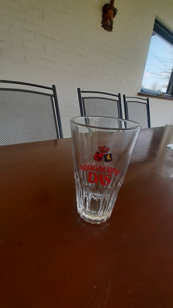 bierglas hoegaerdse das, Verzamelen, Ophalen of Verzenden, Zo goed als nieuw, Glas of Glazen, Overige merken