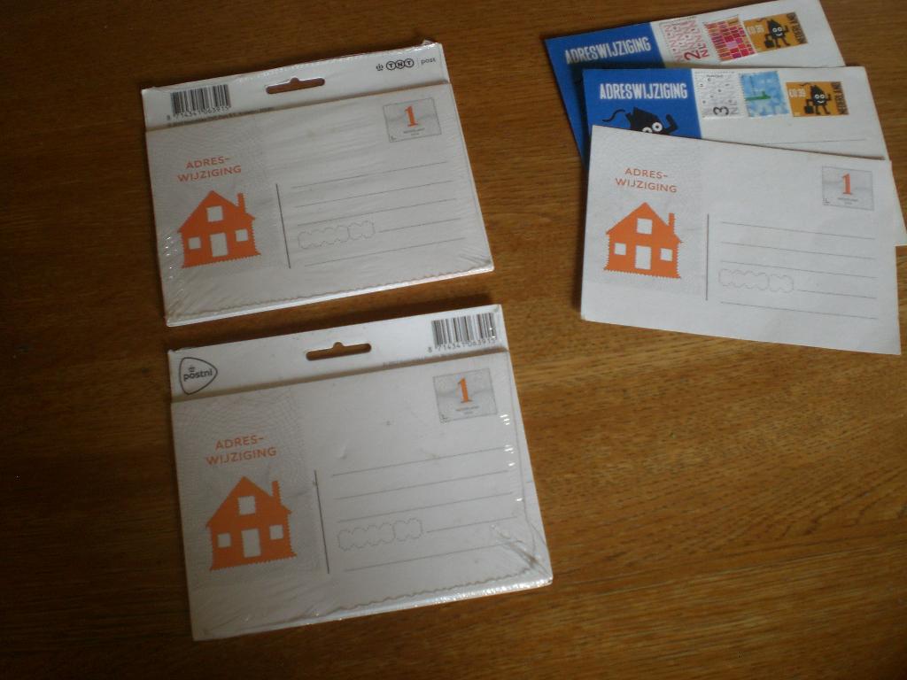 23 geldige  adreswijzigingen verhuizing nederland, Ophalen of Verzenden, Envelop