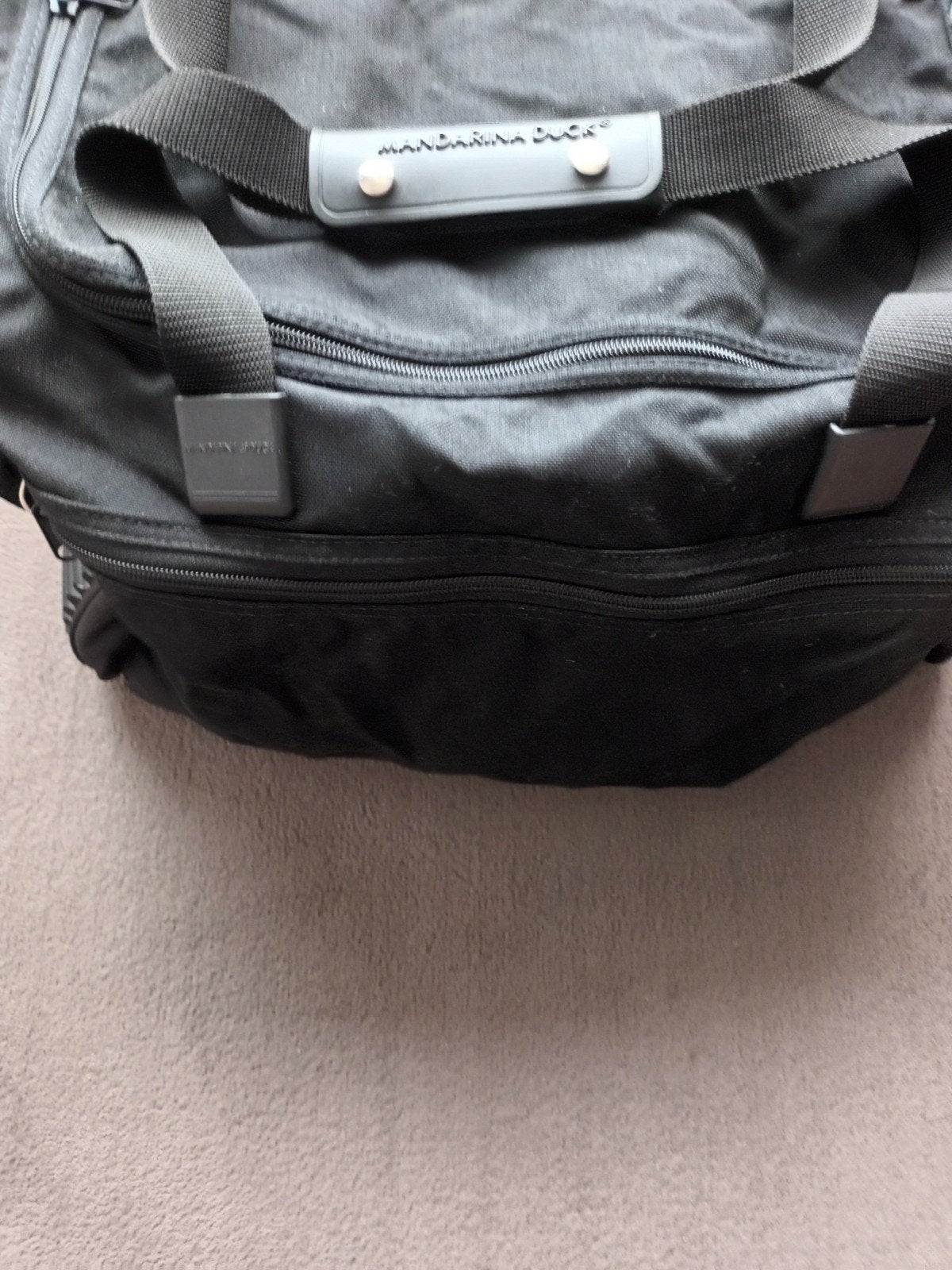 Mandarina Duck Vintage Reistas Jaren '90 incl toilettassen, 30 cm of meer, Zwart, Minder dan 35 cm, Ophalen of Verzenden