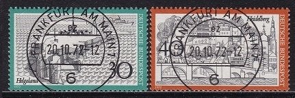 2170 - West Duitsland michel 746/747 gestempeld , Toerisme, Verzenden, BRD, Gestempeld