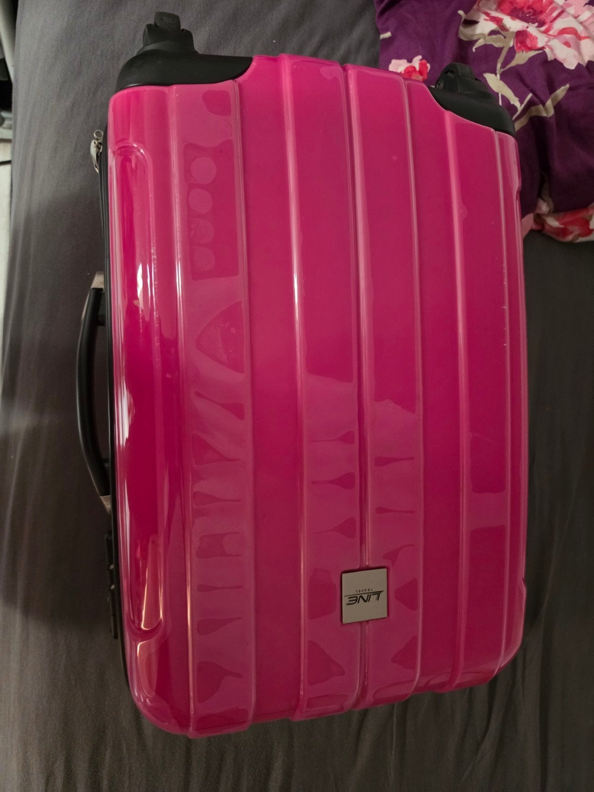 Roze handbagage koffer - Ideaal voor korte reizen, Sieraden, Tassen en Uiterlijk, Koffers, Ophalen, Wieltjes, Gebruikt, 50 tot 60 cm