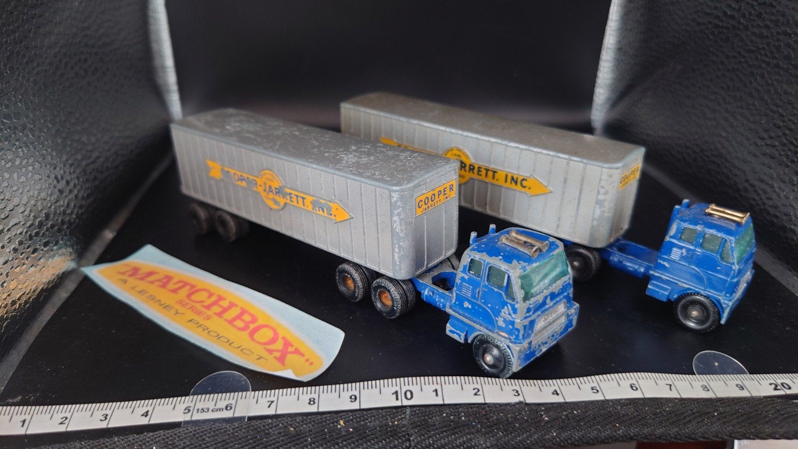 Lesney Major Pack nr.9 Interstate Double Freighter, Ophalen of Verzenden, Gebruikt, Bus of Vrachtwagen, Lesney