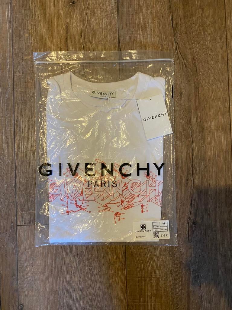 Givenchy |  shirt | heren maat S | wit rood | NIEUW, Ophalen of Verzenden, Nieuw, Maat 46 (S) of kleiner, Wit