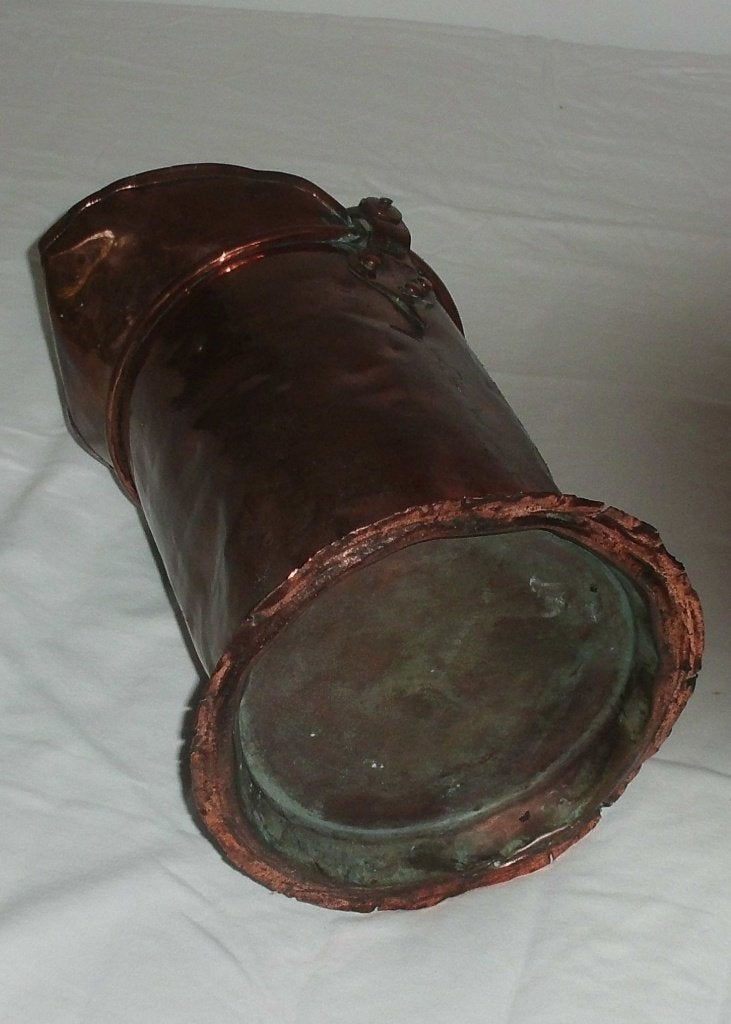 Antieke rood koperen water kan . Geen maatkan ., Antiek en Kunst, Ophalen of Verzenden, Koper