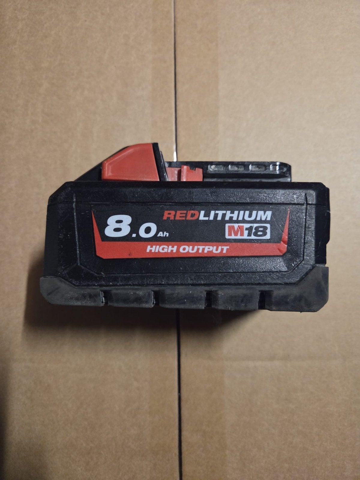 Milwaukee M18 accu 8.0ah .Weg=Weg, Ophalen of Verzenden, Zo goed als nieuw