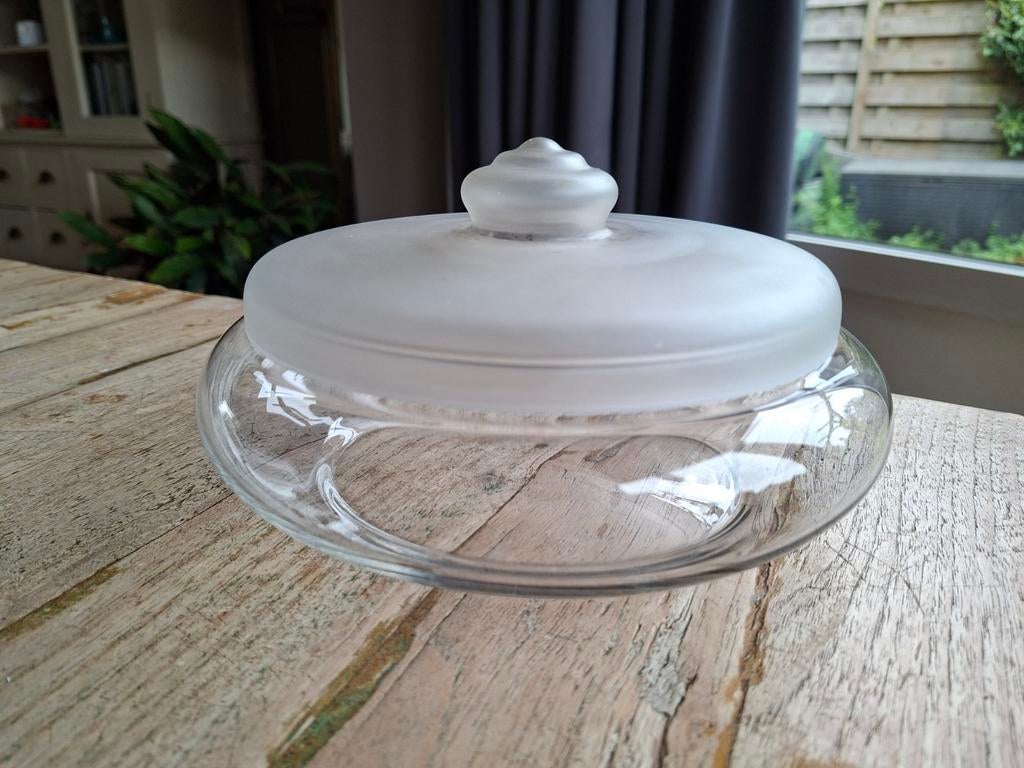 Vintage Royal Leerdam Koekdoos – Jacques Boon – Nieuwstaat, Antiek en Kunst, Antiek | Glas en Kristal, Ophalen of Verzenden