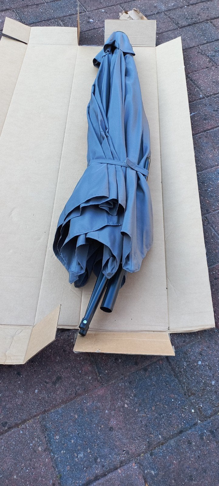 Zweefparasol, Ophalen, Zweefparasol