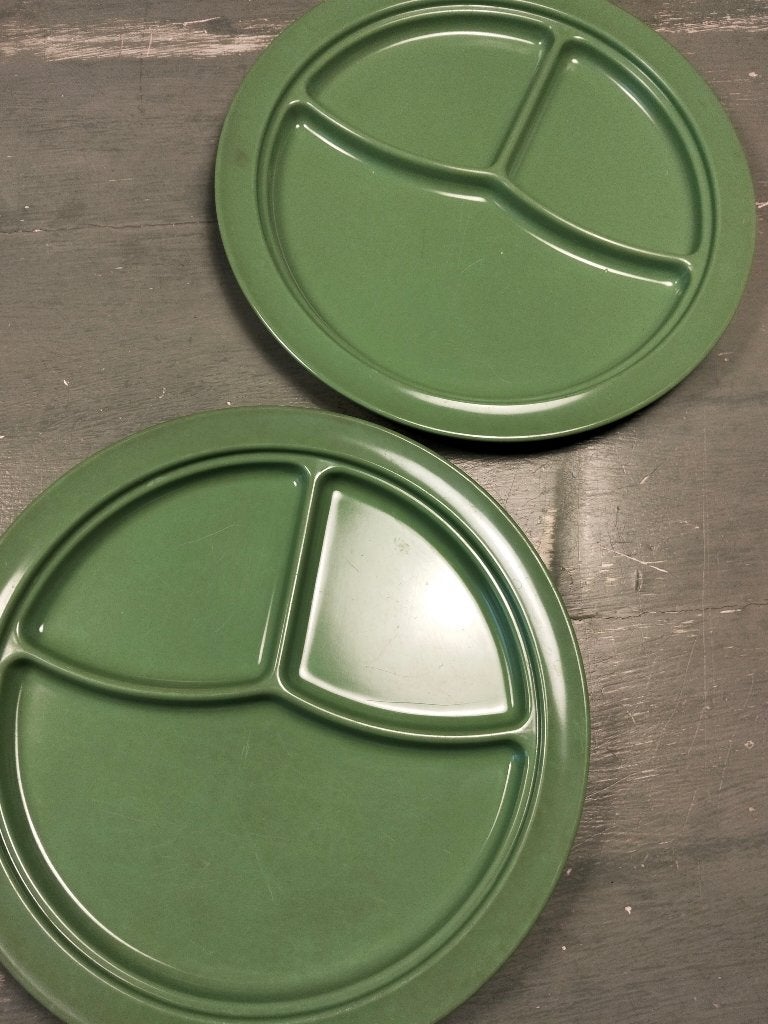 Melamine Vakjesborden / gourmetborden, Overige materialen, Gebruikt, Overige typen, Ophalen of Verzenden
