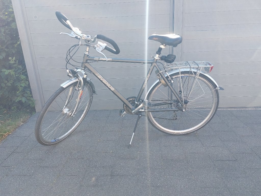 Mooie lichte aluminium herenfiets, Fietsen en Brommers, Fietsen | Heren | Herenfietsen, Velgrem, Versnellingen, Zo goed als nieuw