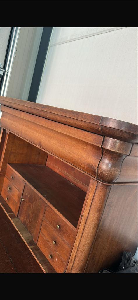 Eiken secretaire - 166x117x50cm, Ophalen, Zo goed als nieuw