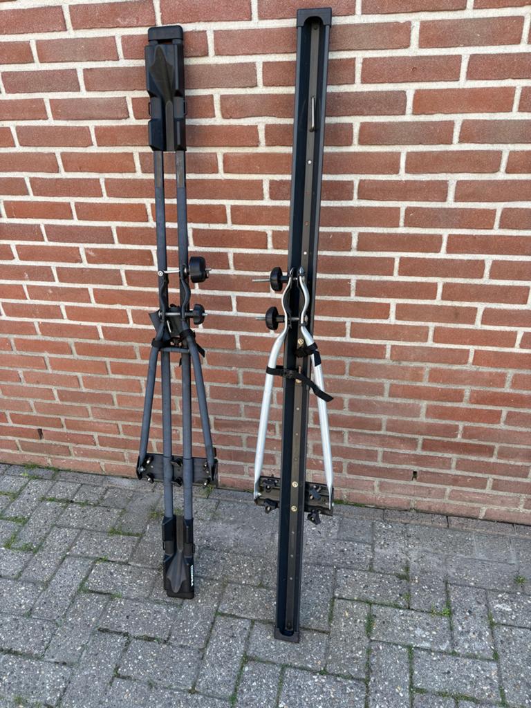 Twee  fietsendragers voor dakmontage, Ophalen of Verzenden, 2 fietsen, Gebruikt, Dakdrager