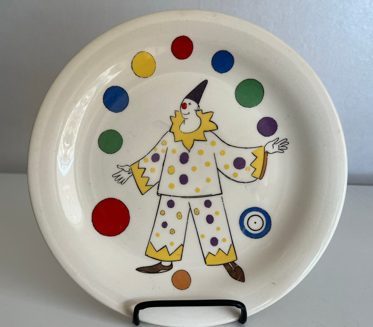 Vintage Rörstrand ‘Pajas’ Kinderbord Clown Marianne Westman, Ophalen of Verzenden