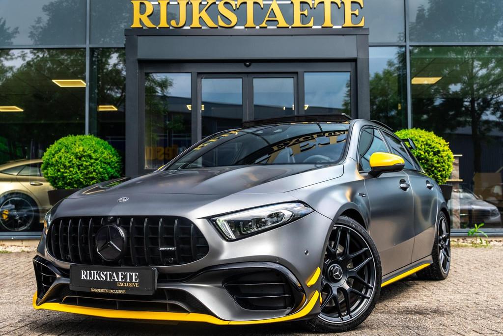 Mercedes A-klasse AMG A45 S 4MATIC+ Edition 1|PANO|BURMESTER, Auto's, Mercedes-Benz, Automaat, Gebruikt, 4 cilinders, 1535 kg