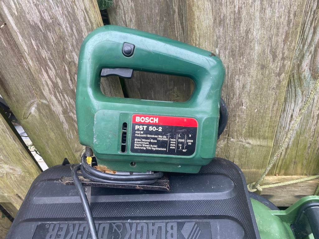 Decoupeerzaag BOSCH PST 50-2 bedraad (met 1 zaagje), Doe-het-zelf en Verbouw, Gereedschap | Zaagmachines, Gebruikt, Decoupeerzaag