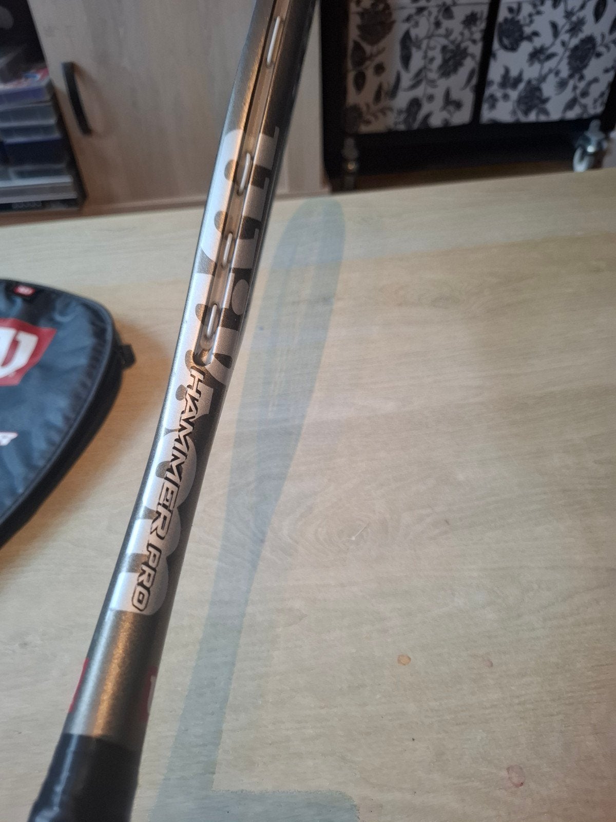 Wilson Hammer Pro Squash Racket met Hoes, Sport en Fitness, 1 Prudential Plaza, 130 E Randolph St, Chicago, IL 60601, USA, Gebruikt